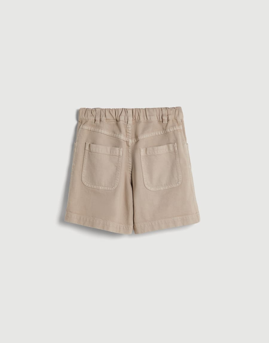 Baggy shorts with monili Sand Girls - Brunello Cucinelli
