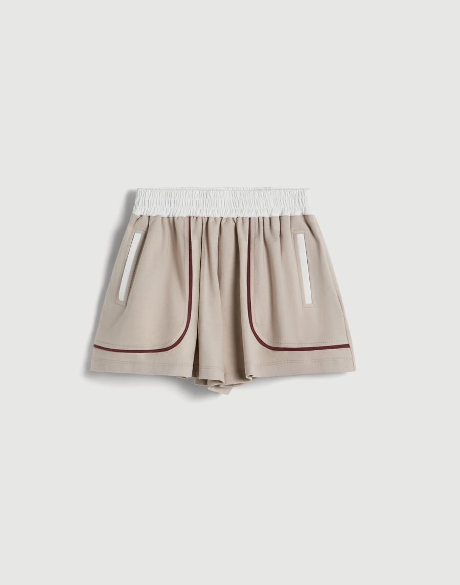 Lightweight French terry shorts Buff Girls - Brunello Cucinelli