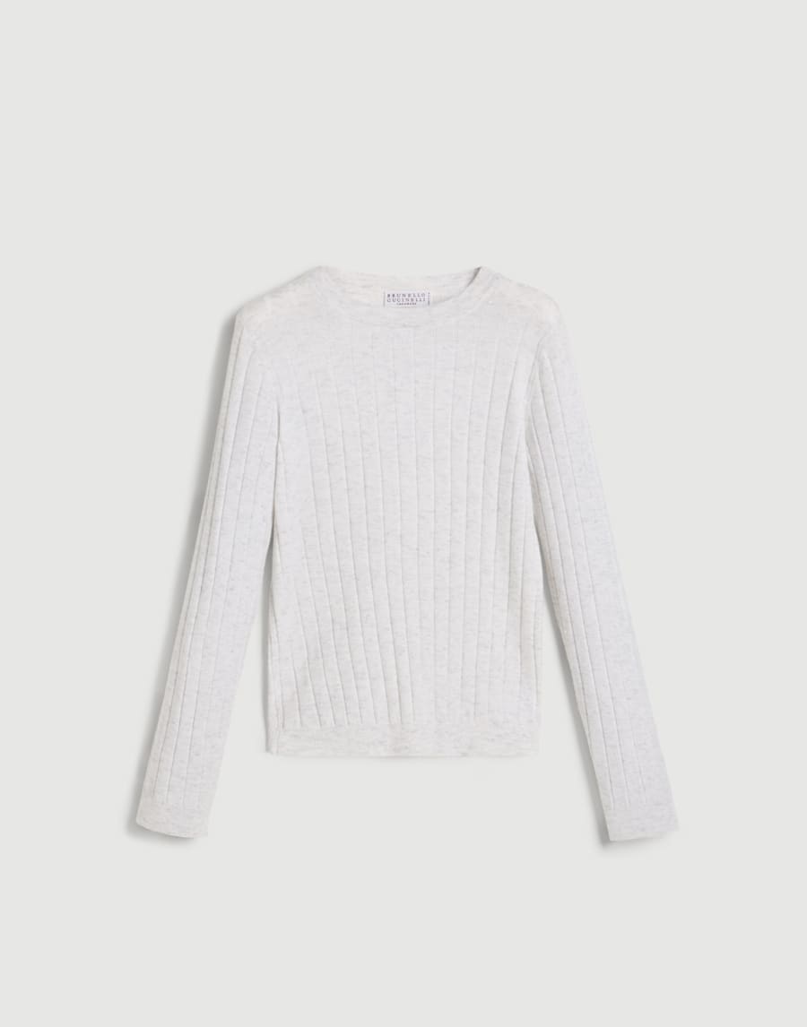 Sparkling wide rib sweater White Girls - Brunello Cucinelli