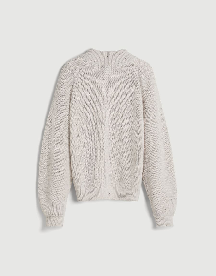 English rib knit cardigan Oat Girls - Brunello Cucinelli