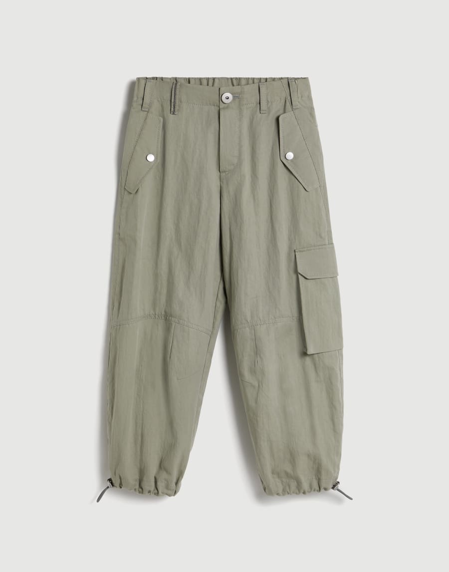 Ergonomic utility trousers with monili Sage Girls - Brunello Cucinelli