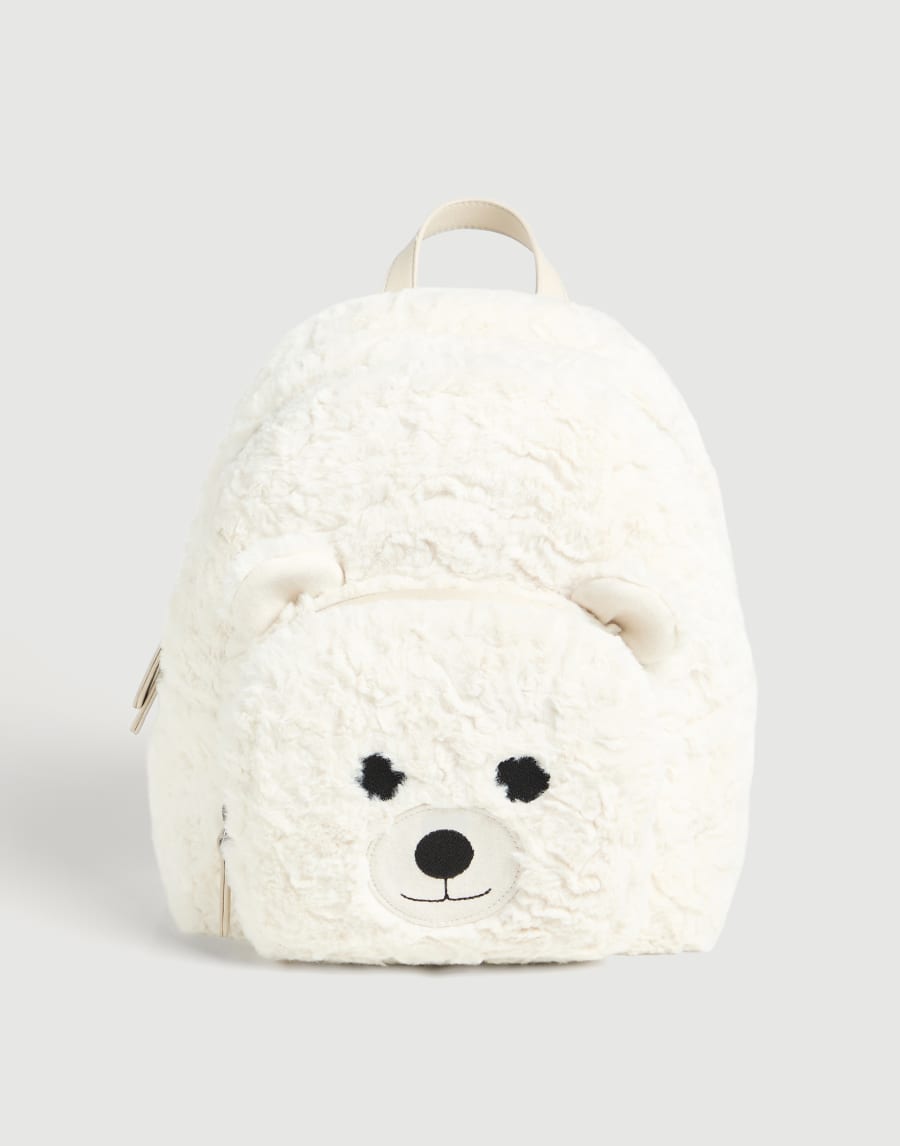 Plush bear backpack White Girls - Brunello Cucinelli
