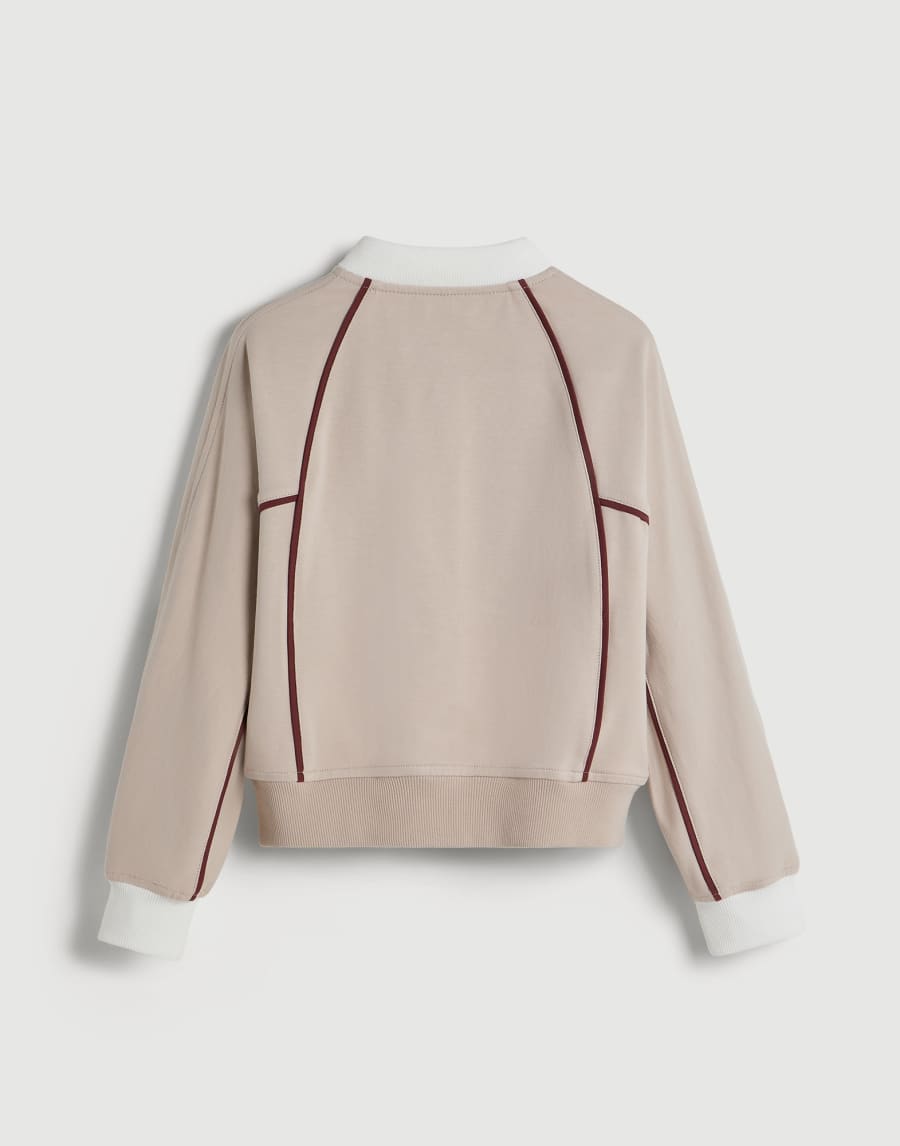 Bomber-style sweatshirt Buff Girls - Brunello Cucinelli