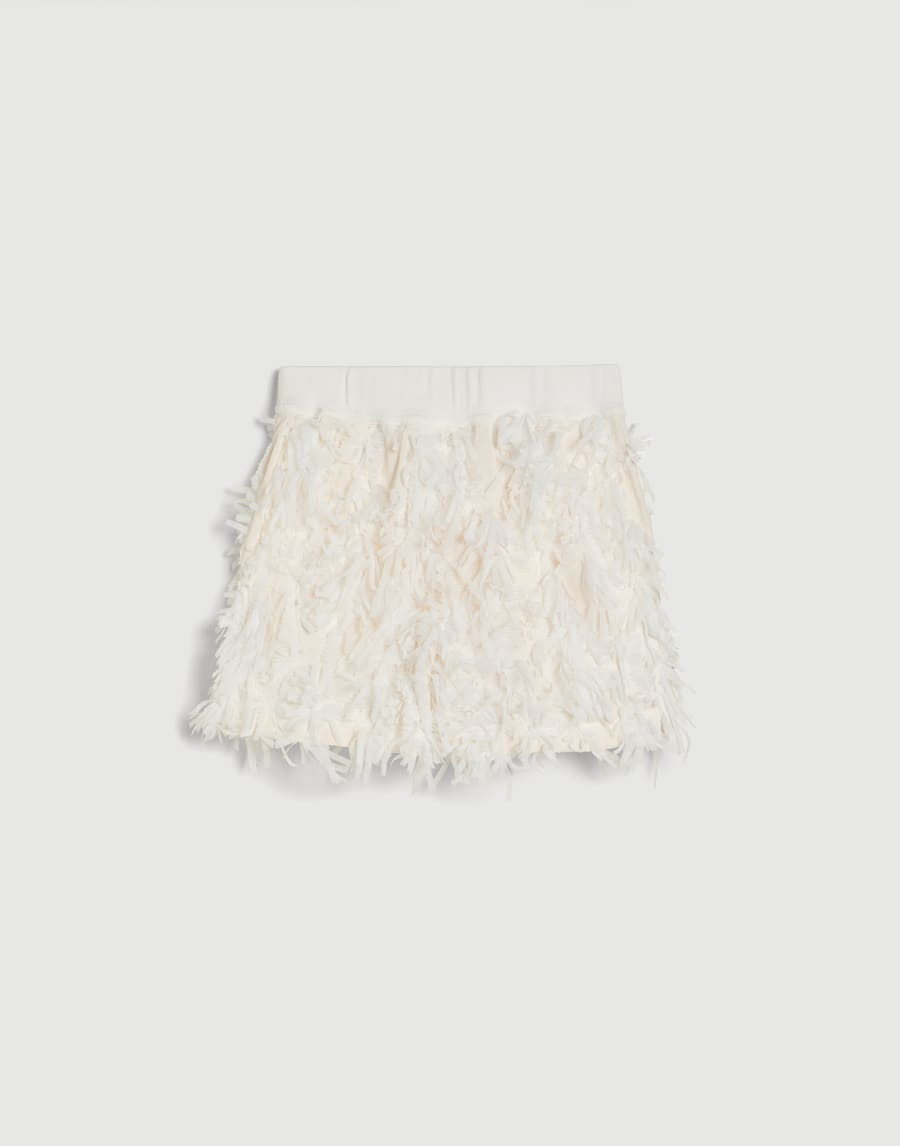 Fuzzy Feather shorts Panama Girls - Brunello Cucinelli
