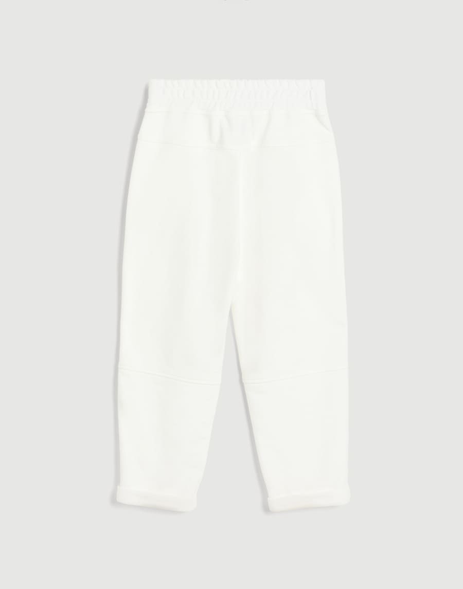Smooth French terry trousers Off-White Girls - Brunello Cucinelli