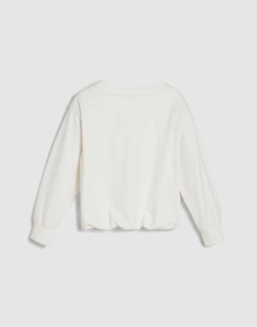 Sweatshirt with print White Girls - Brunello Cucinelli