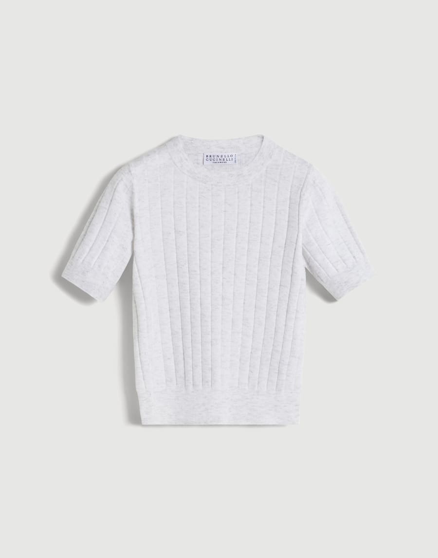 Knit T-shirt Light Grey Girls - Brunello Cucinelli