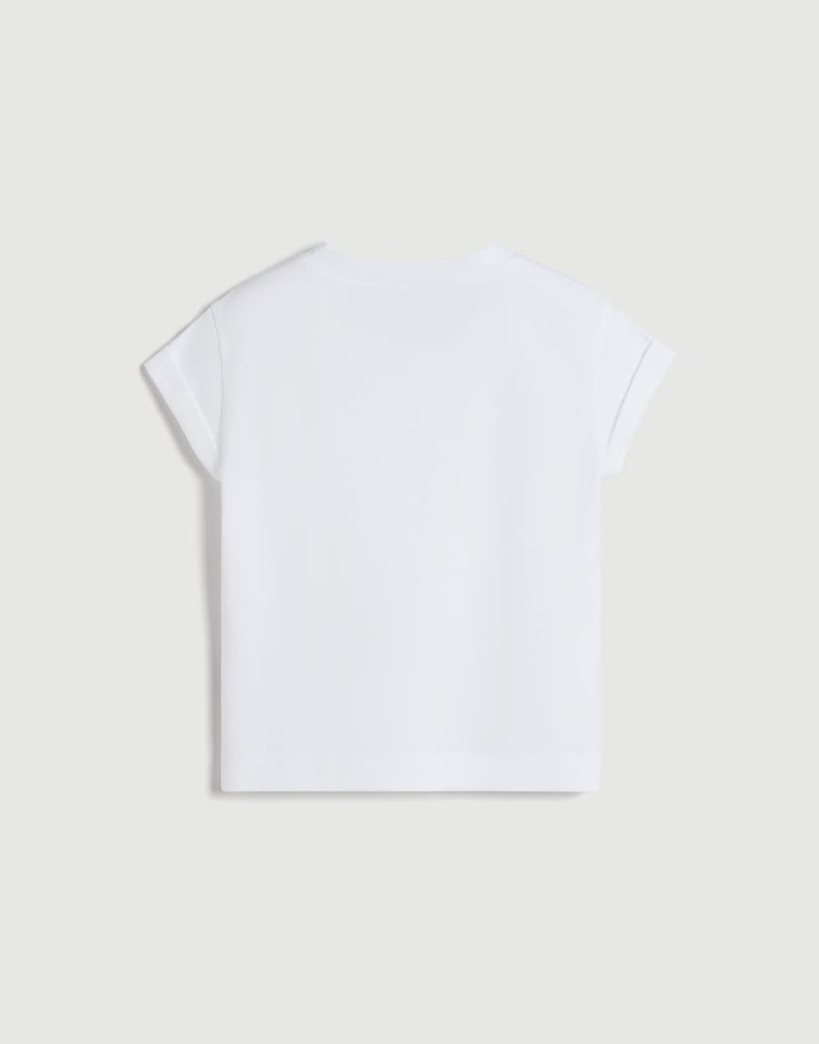Jersey T-shirt White Girls - Brunello Cucinelli