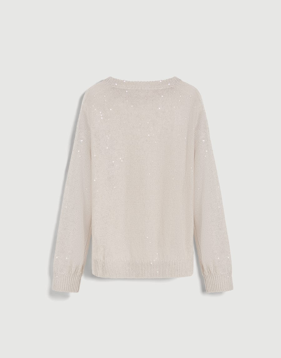 Linen and silk sweater Buff Girls - Brunello Cucinelli