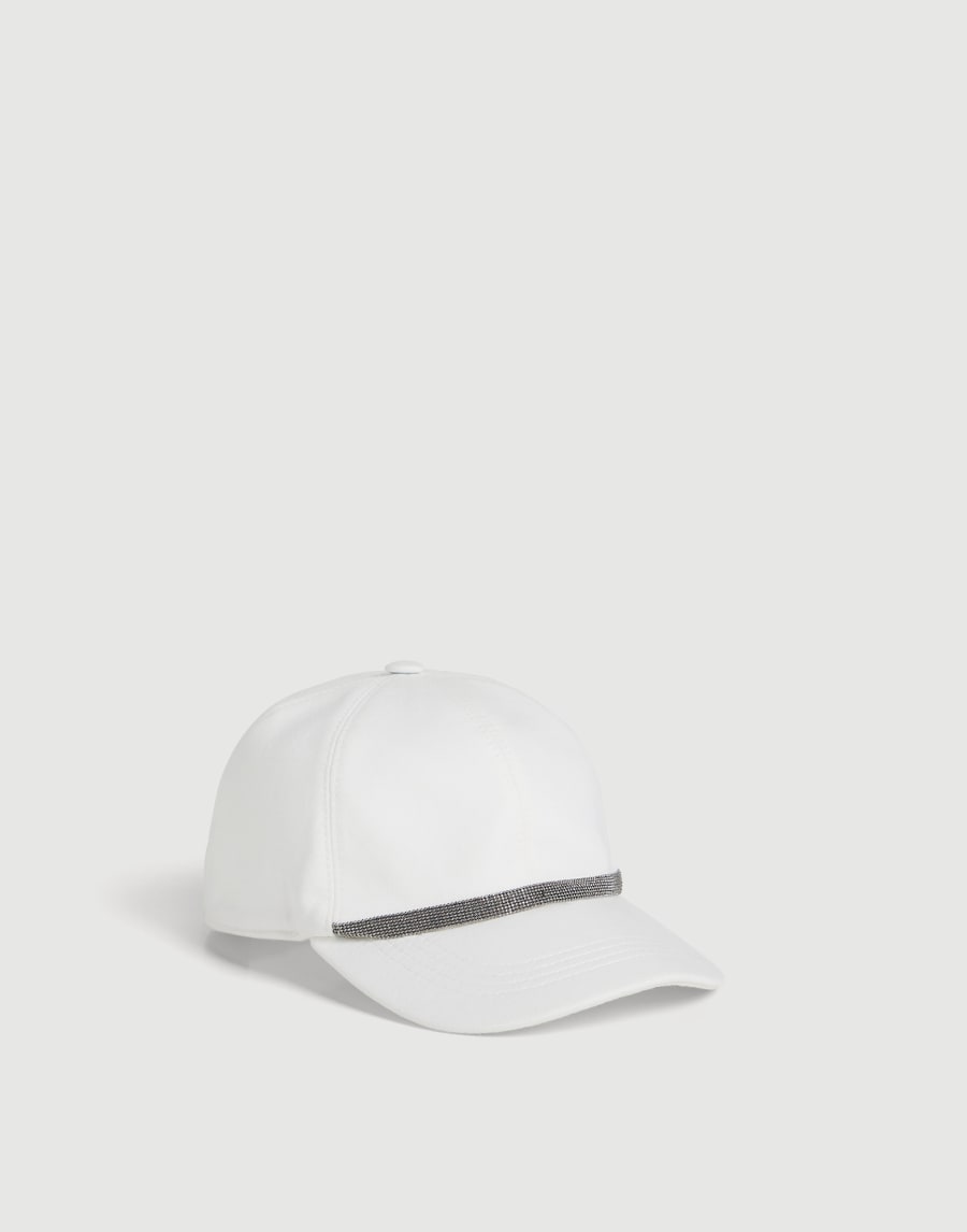 Cotton French terry baseball cap White Girls - Brunello Cucinelli