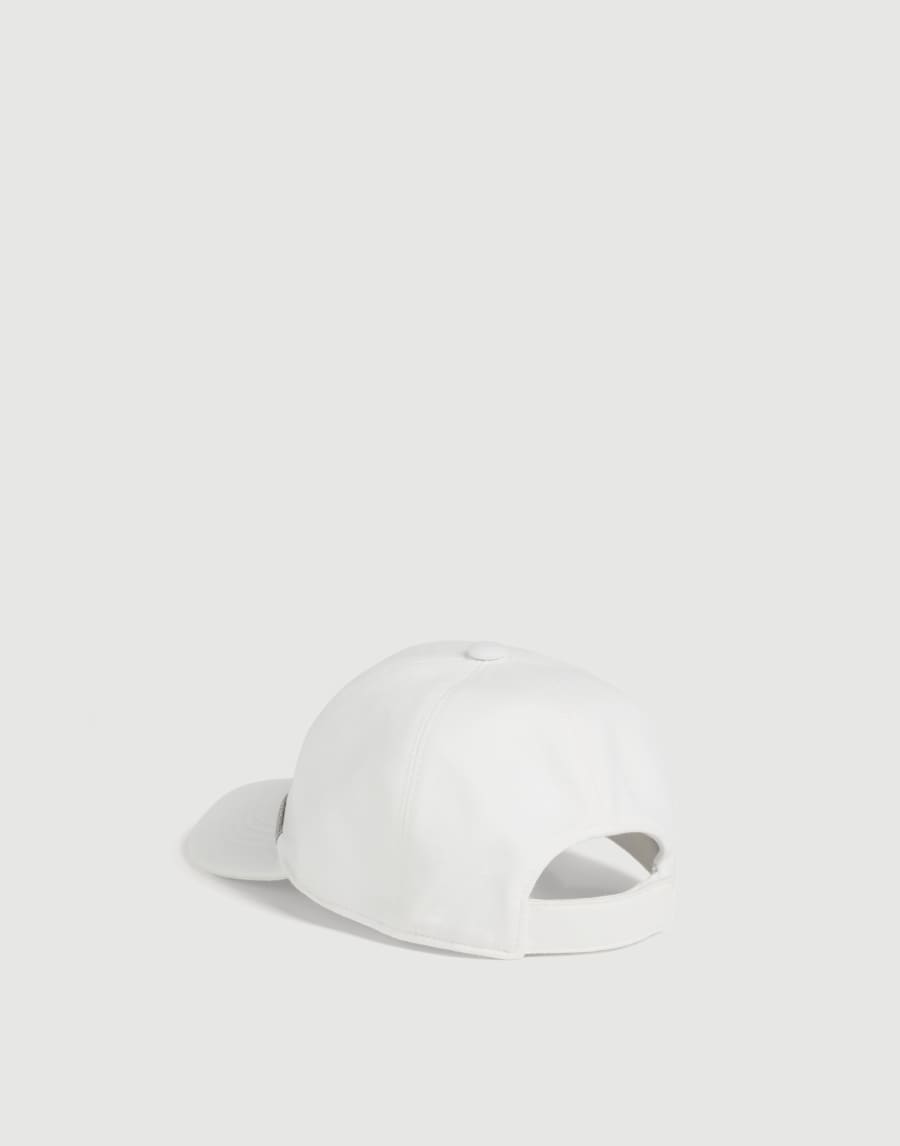 Cotton French terry baseball cap White Girls - Brunello Cucinelli
