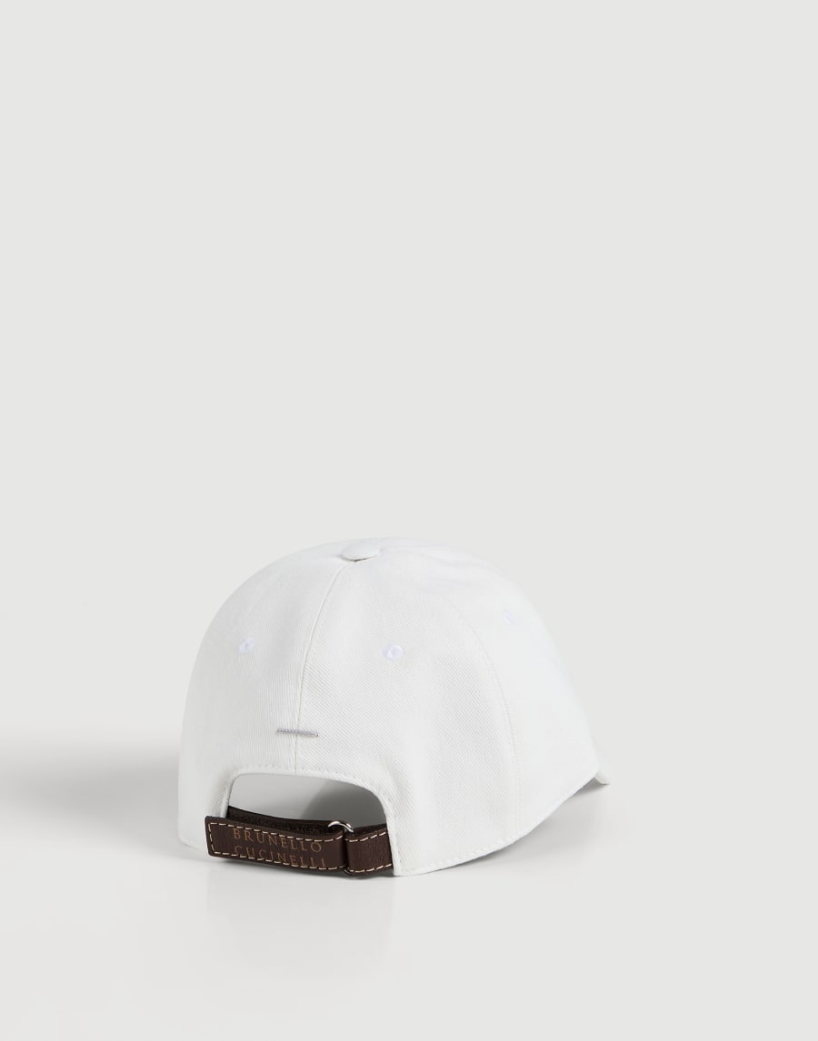 Lightweight denim baseball cap White Boys - Brunello Cucinelli