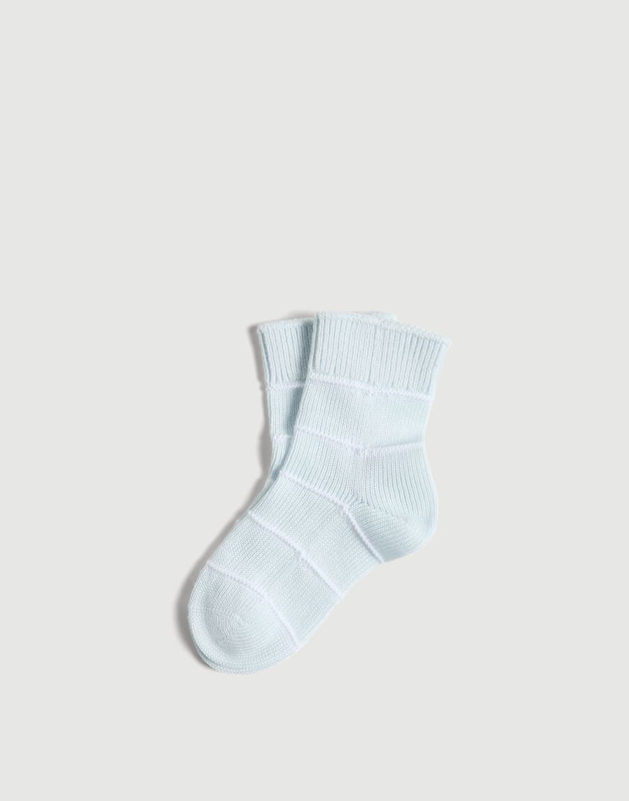 Bernie Baby socks Sky Blue Baby - Brunello Cucinelli