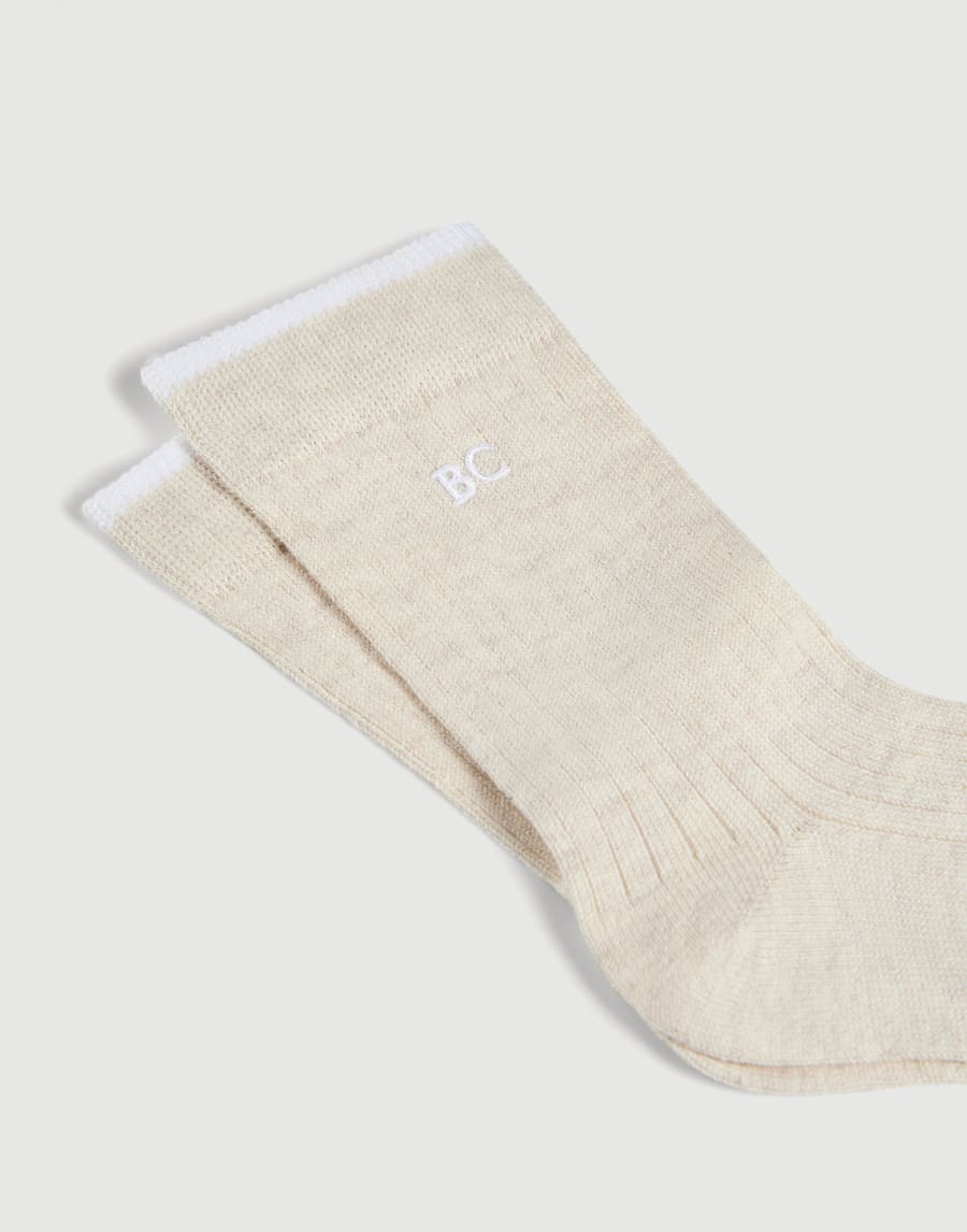 Bernie Baby socks Oat Baby - Brunello Cucinelli