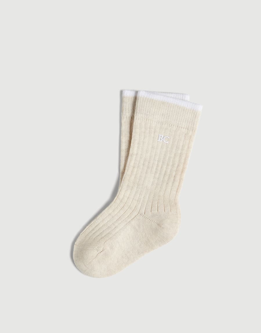 Bernie Baby socks Oat Baby - Brunello Cucinelli