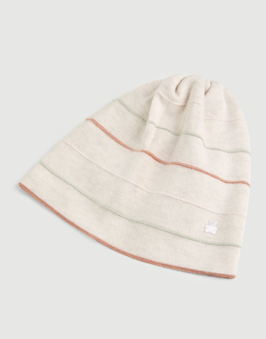 Bernie Baby striped beanie Oat Baby - Brunello Cucinelli