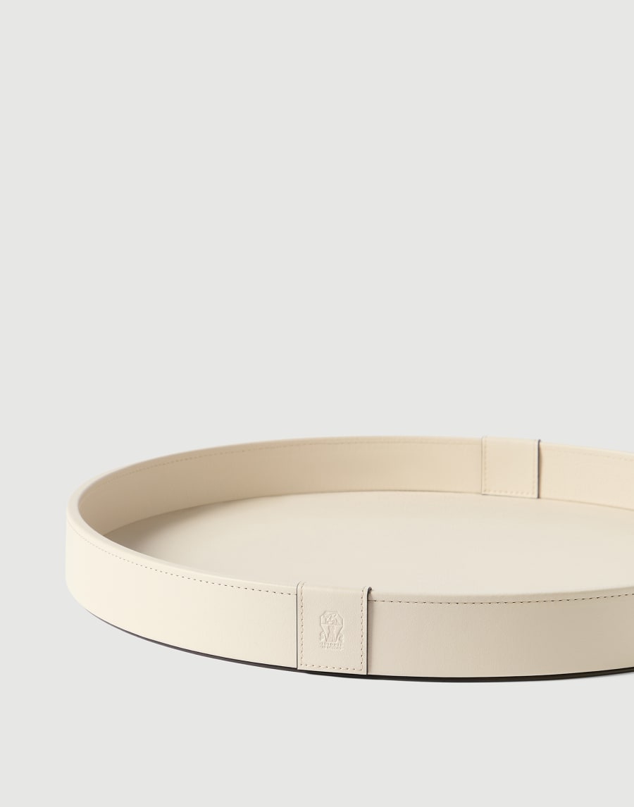 Large leather tray Ivory Lifestyle - Brunello Cucinelli
