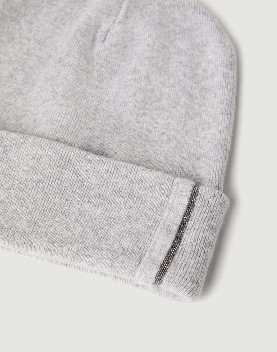 Knit beanie Light Grey Woman - Brunello Cucinelli