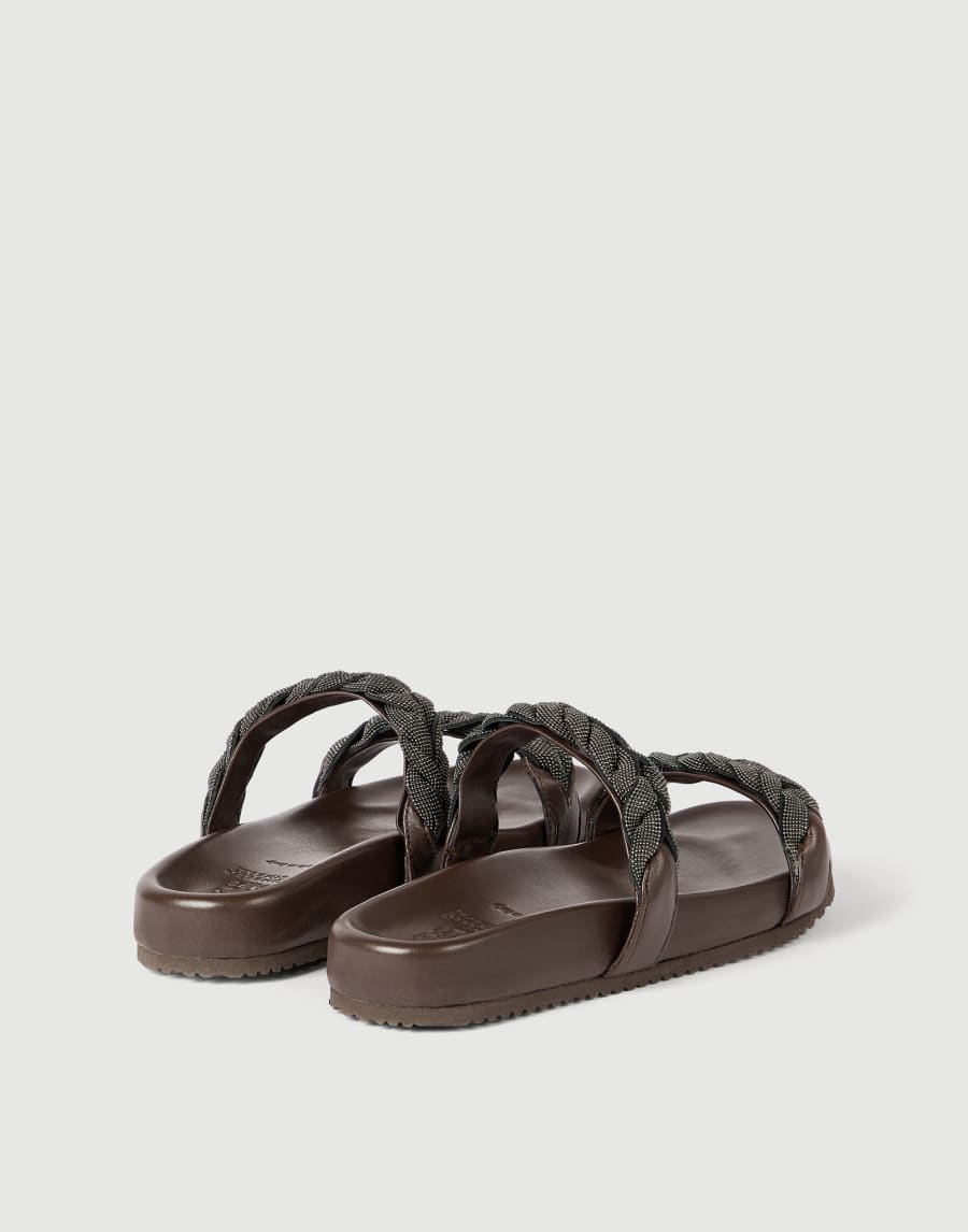 Leather sandals Brown Woman - Brunello Cucinelli