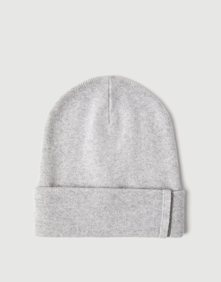 Knit beanie Light Grey Woman - Brunello Cucinelli