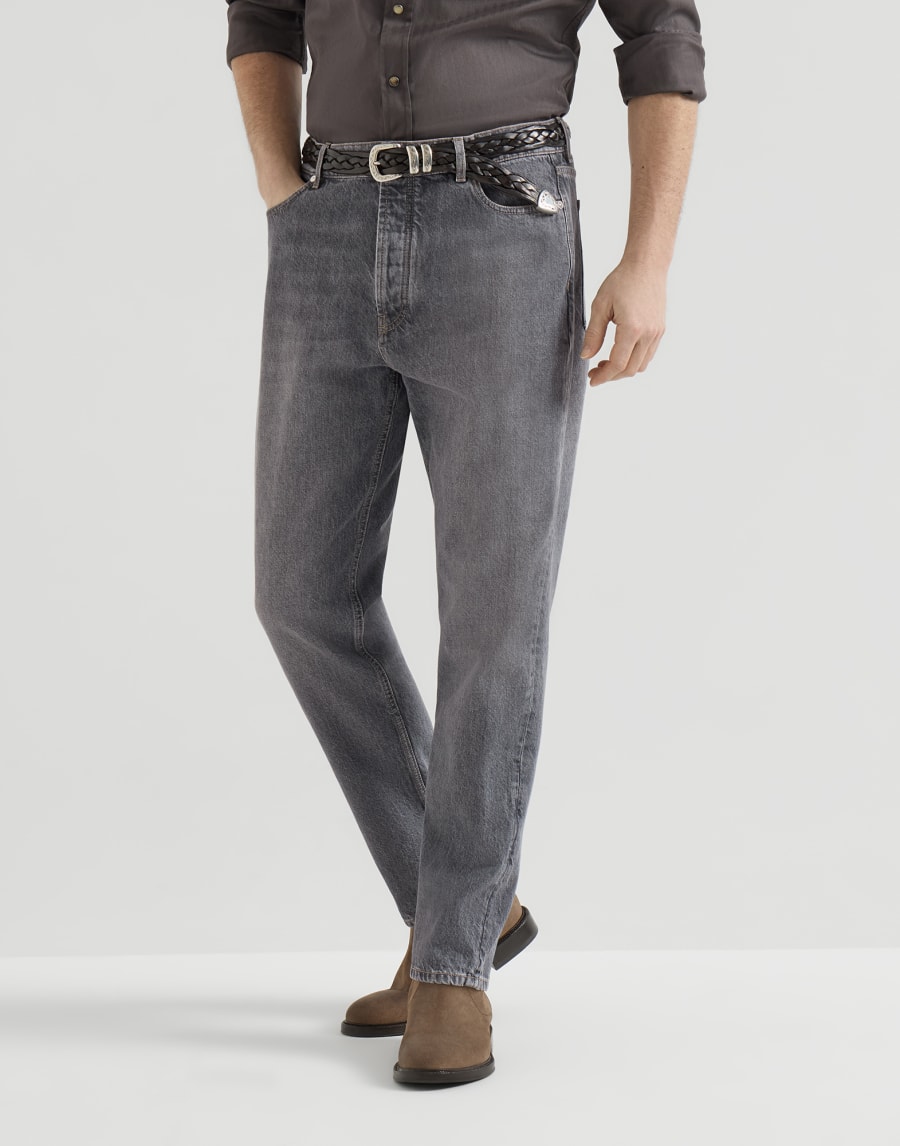 Брюки из денима Greyscale Кварцевый Серый Мужчина - Brunello Cucinelli