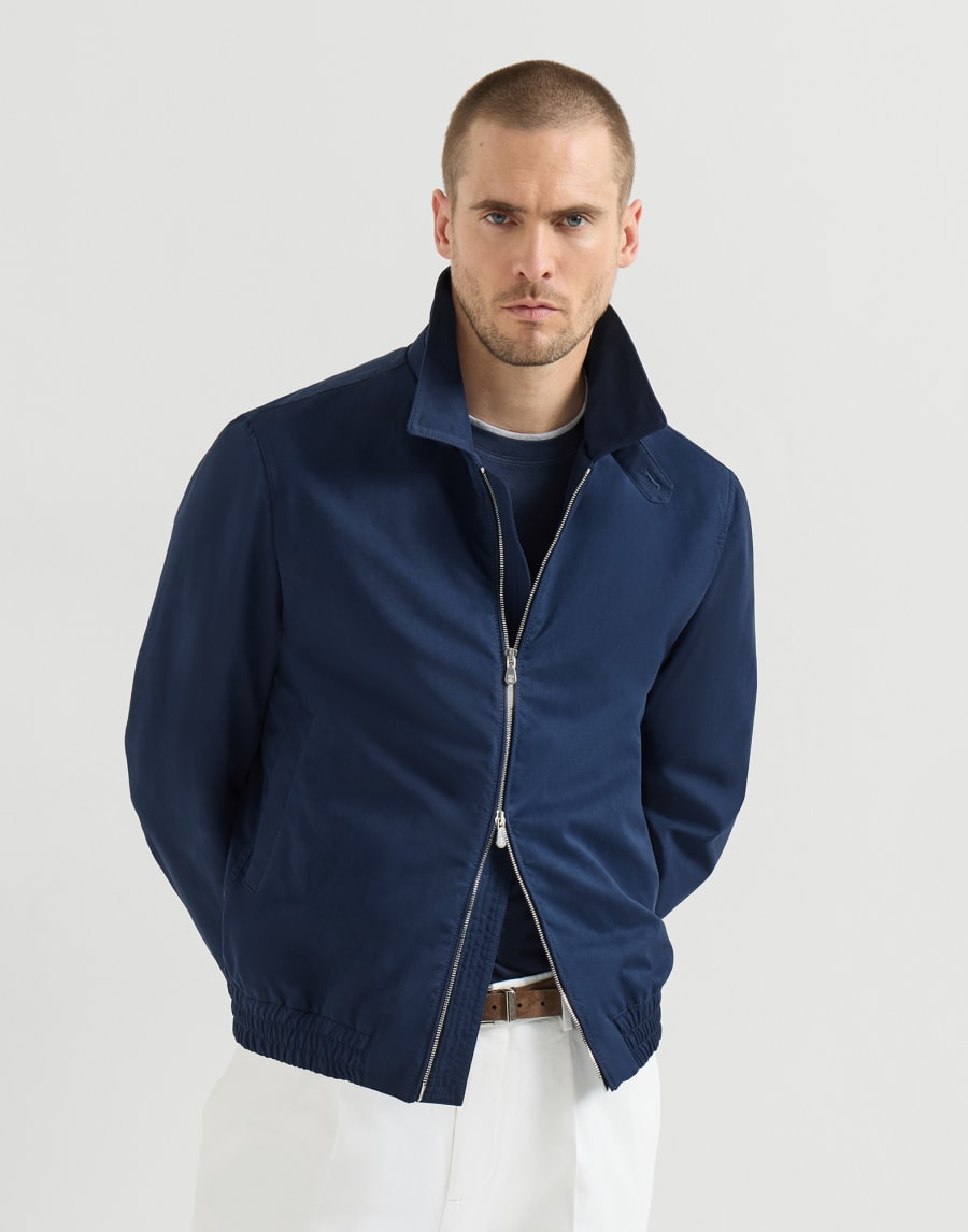 Chaqueta de microfibra Azul Hombre - Brunello Cucinelli