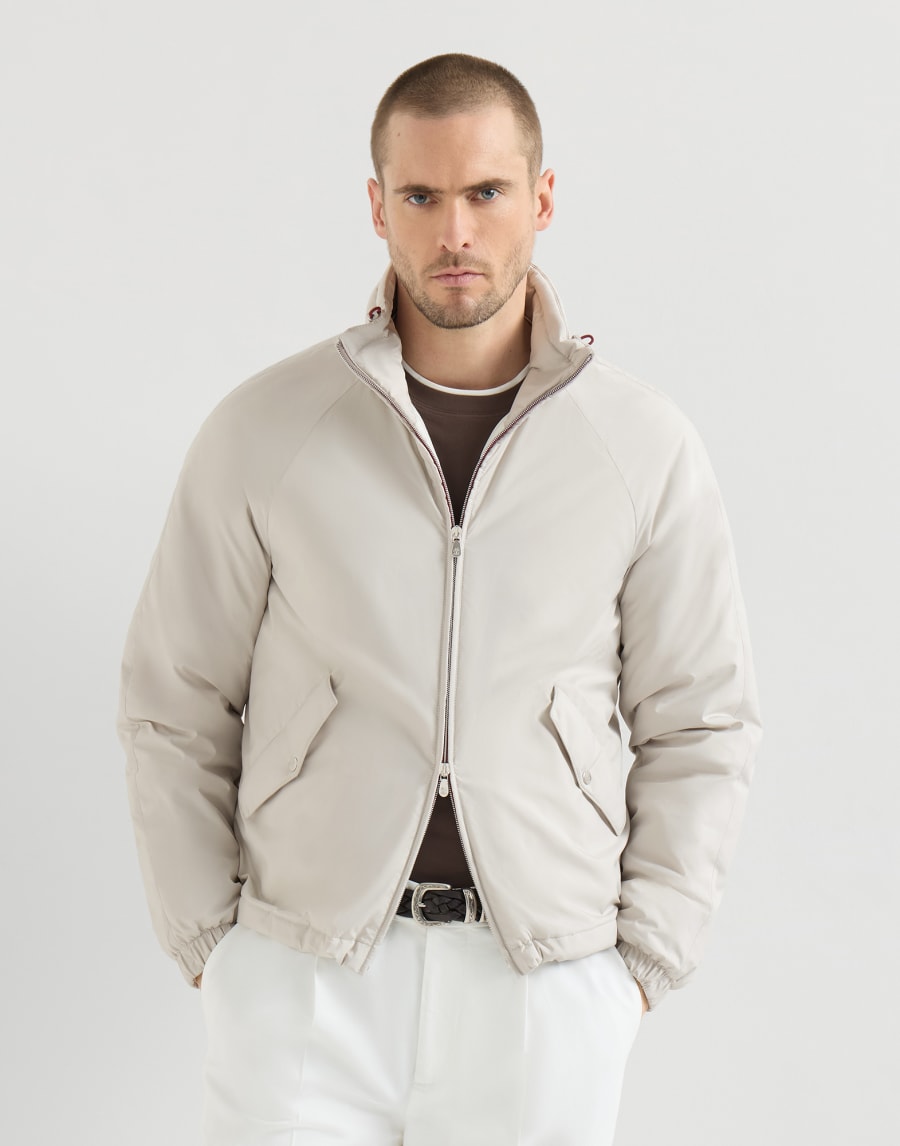 Jacke mit versenkbarer Kapuze Panama Herren - Brunello Cucinelli