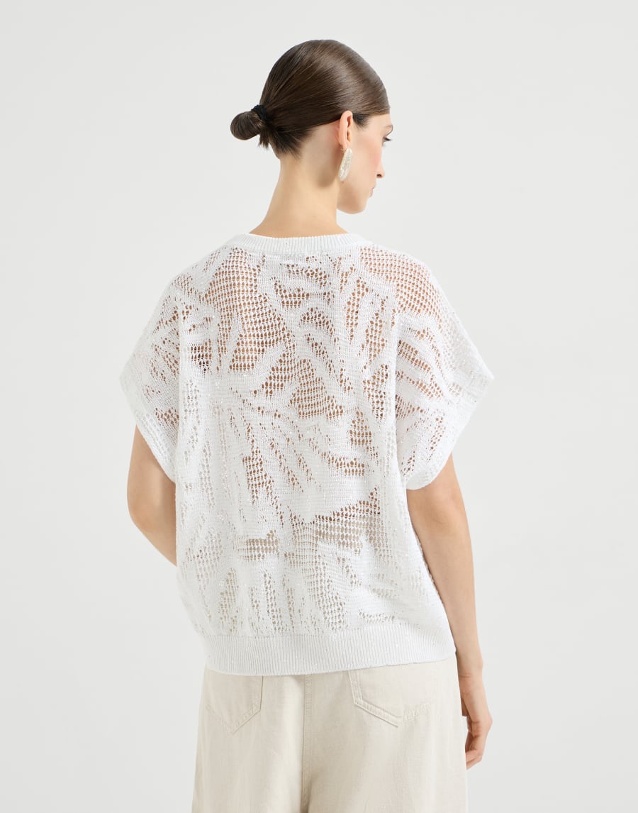 Dazzling water lilies t-shirt White Woman - Brunello Cucinelli