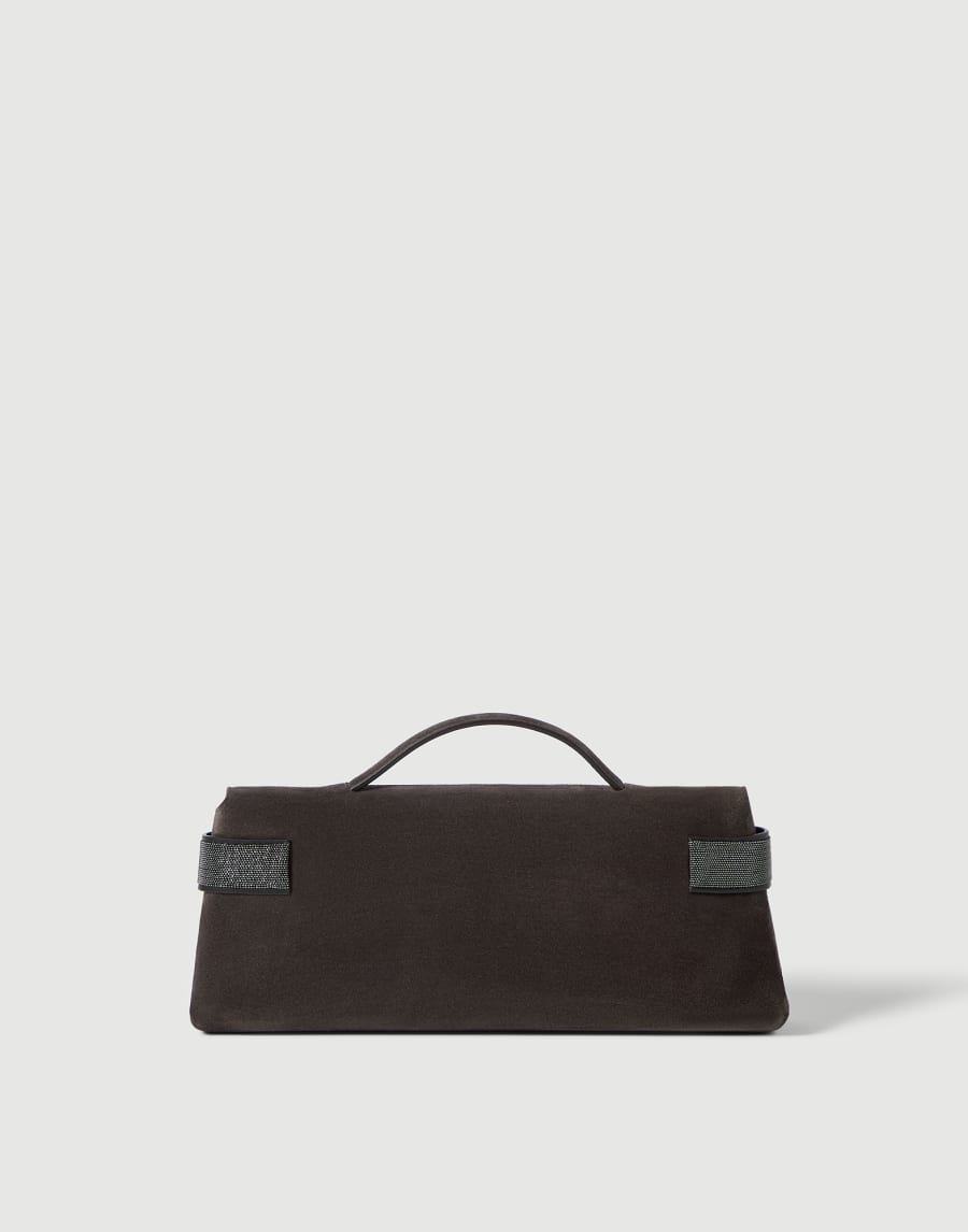Suede Essence clutch bag Pepper Woman - Brunello Cucinelli