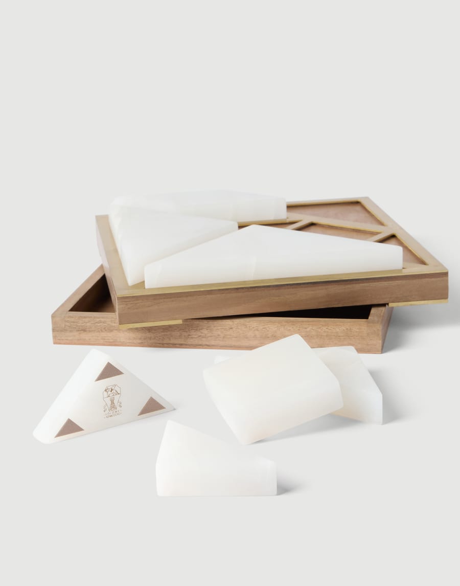 Tangram set Beige Lifestyle - Brunello Cucinelli