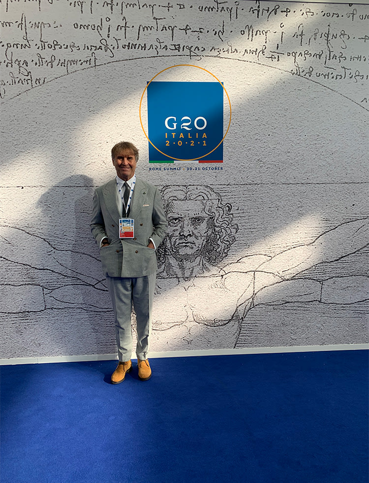 Brunello Cucinelli al G20 di Roma, 30 e 31 ottobre 2021