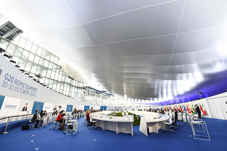 La sede del Summit G20 a Roma del 2021
