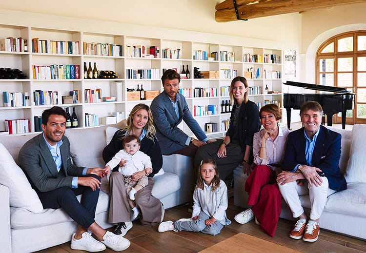 The Cucinelli family in 2017