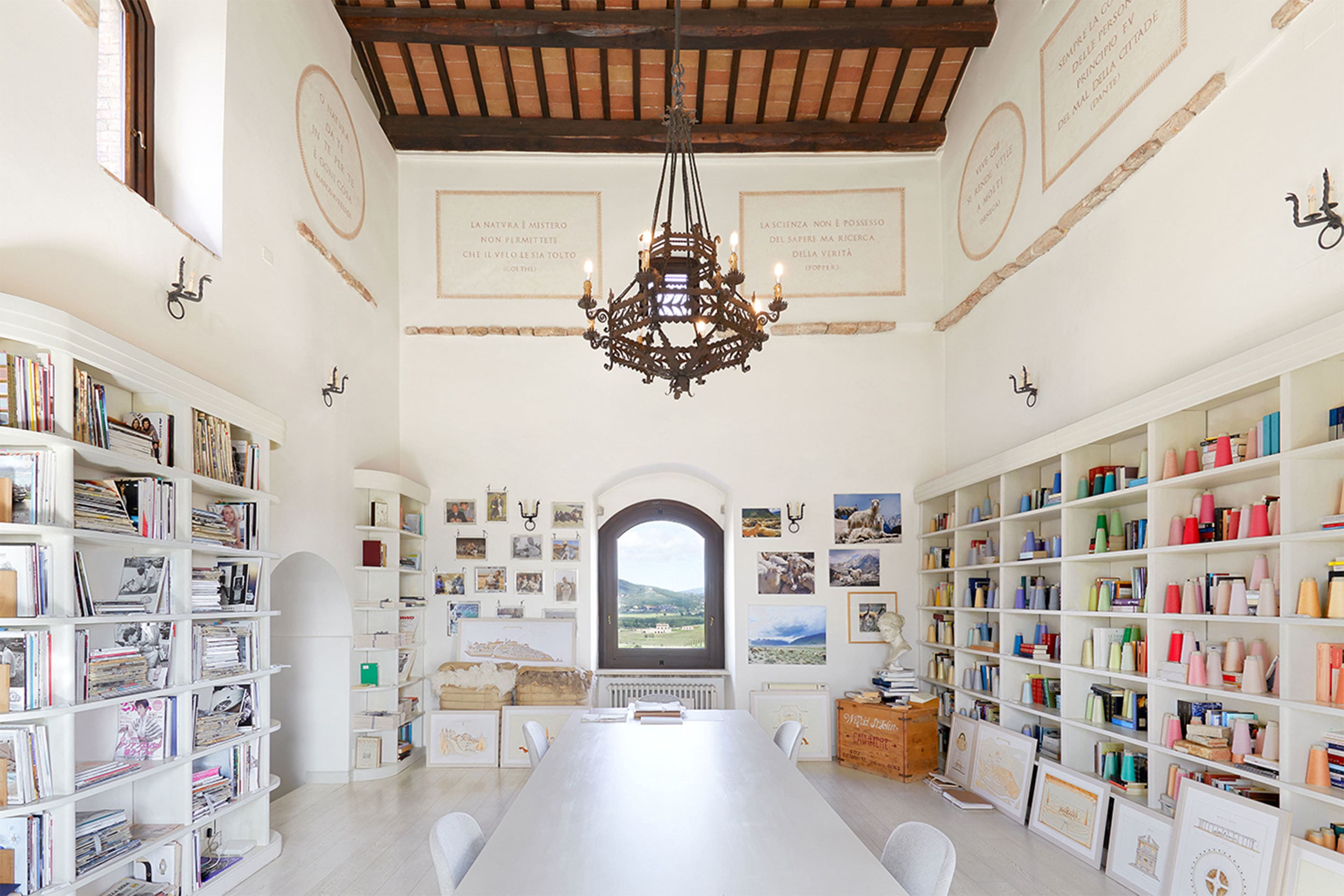 Brunello Cucinelli’s office in the Castle tower