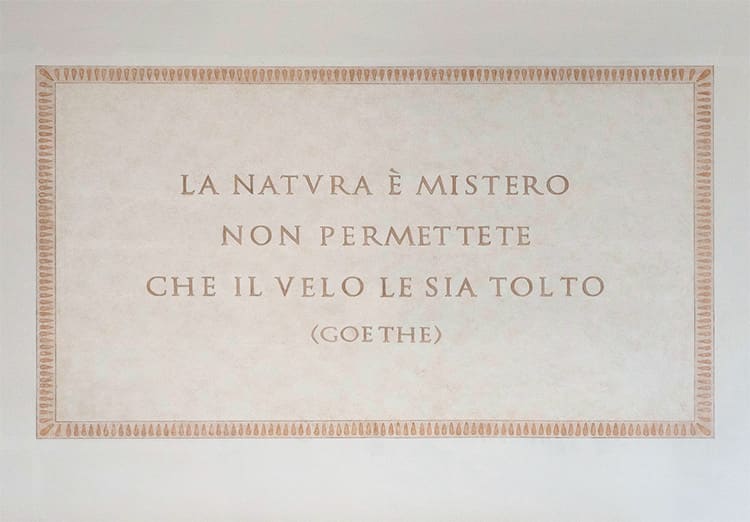 "La natura è mistero, non permette che il velo sia tolto." (Goethe)