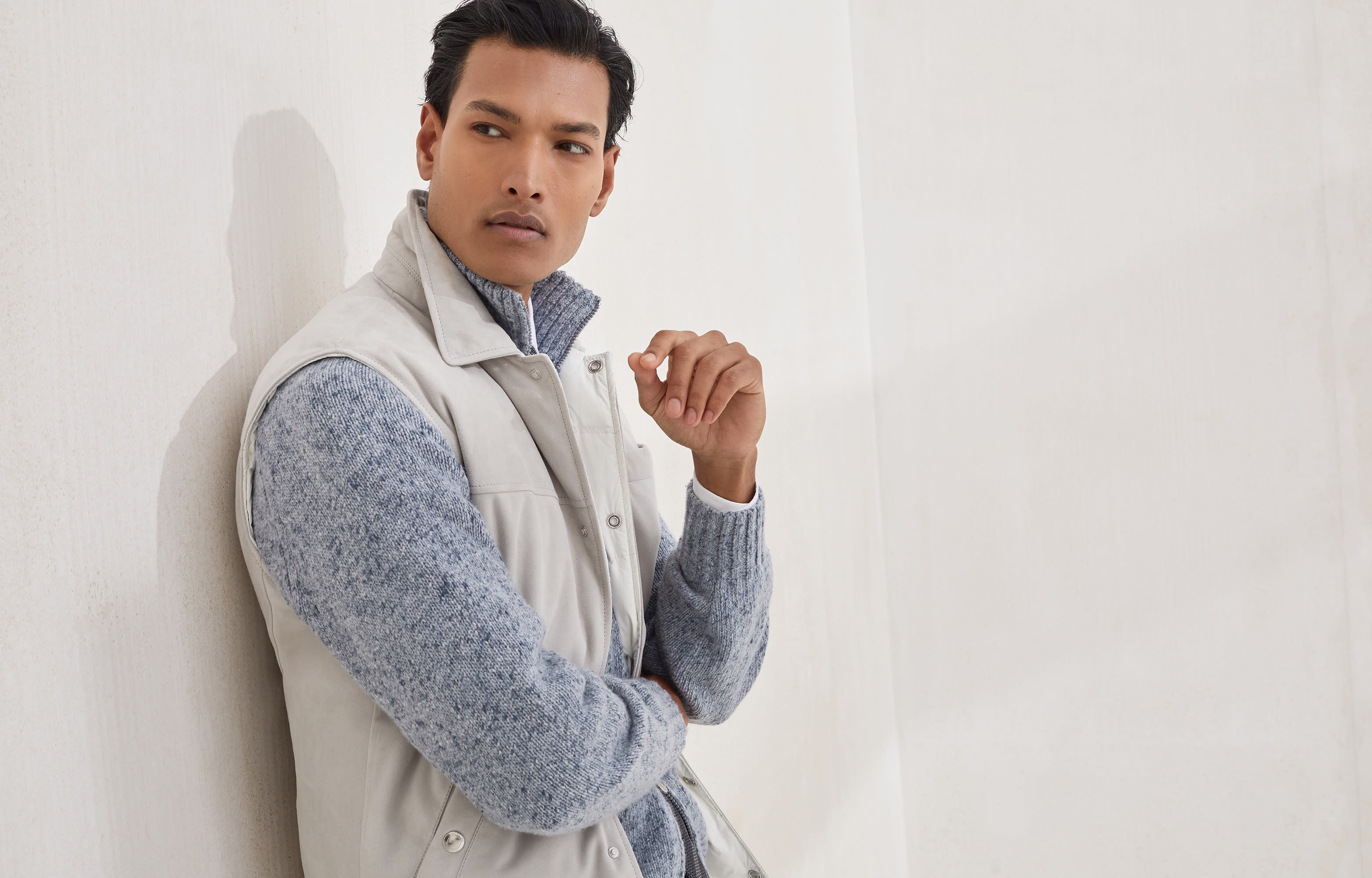 BRUNELLO CUCINELLI フード付きニットベスト BRUNELLO CUCINELLI フード付きニットベスト