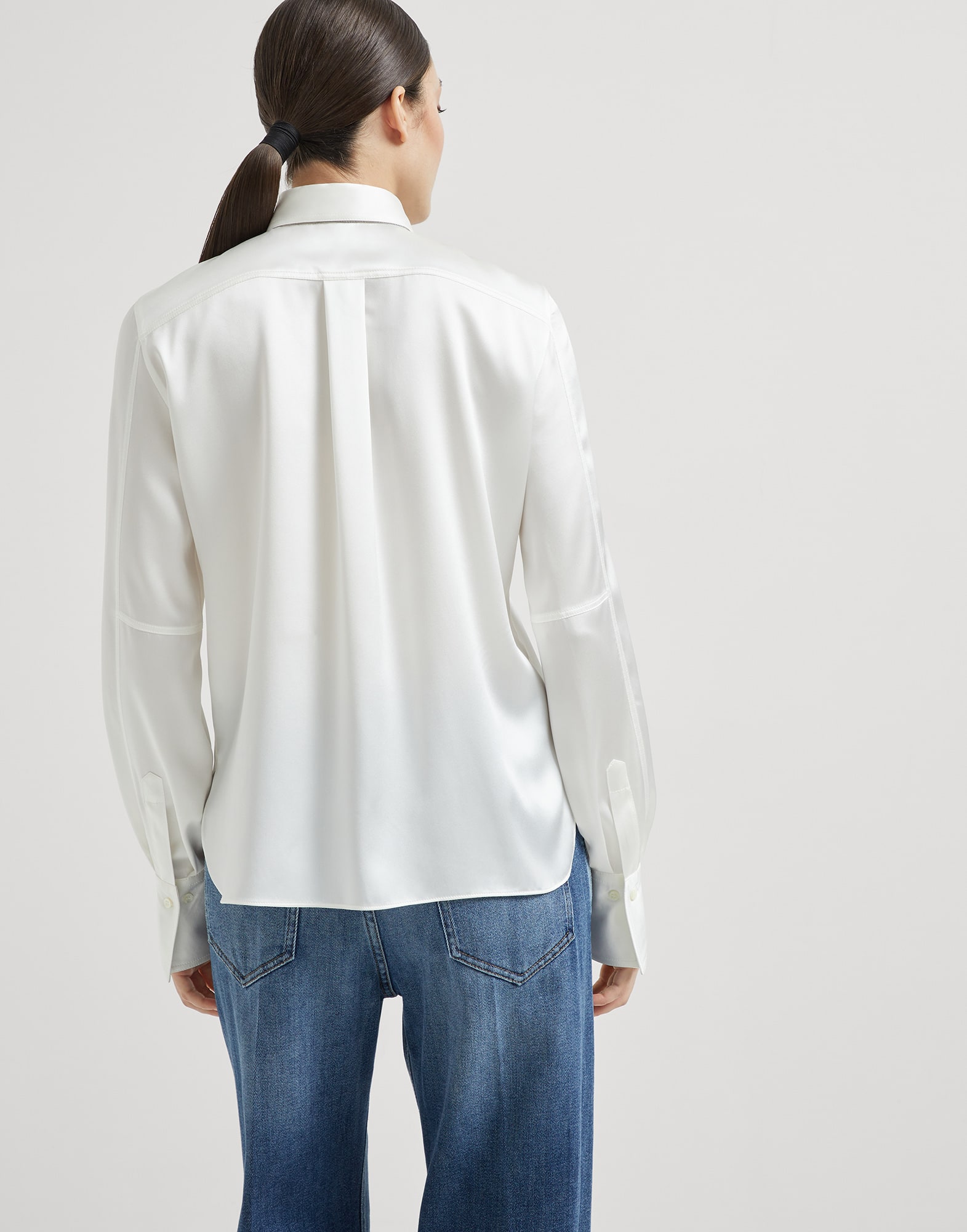 Silk Shirt - Back view - View Full Screen