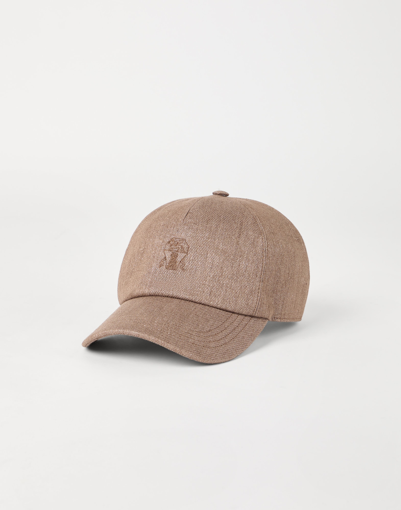 Baseball cap with logo Beige Woman - Brunello Cucinelli