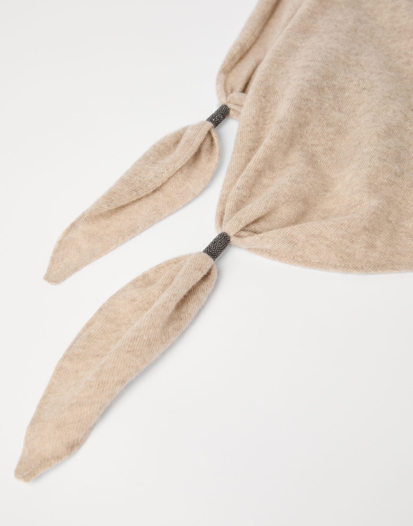 单色围巾 - 细节视角 - 正面观看 - 全屏观看