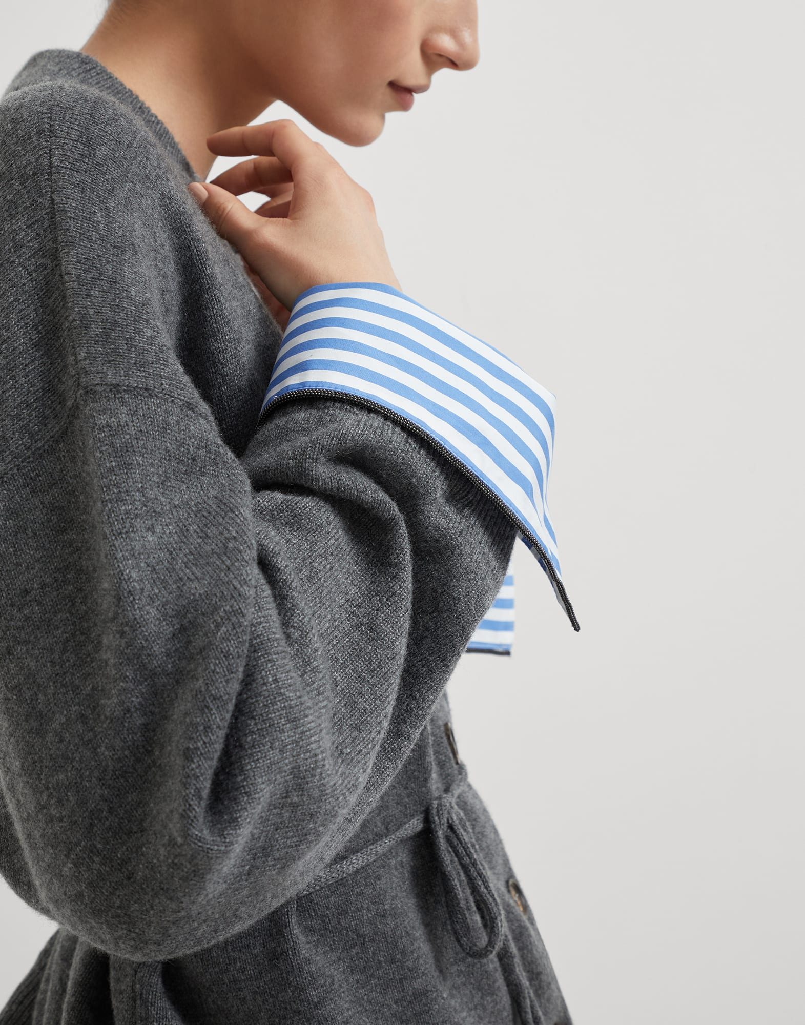 Button-front Cardigan - Detail view - View Full Screen