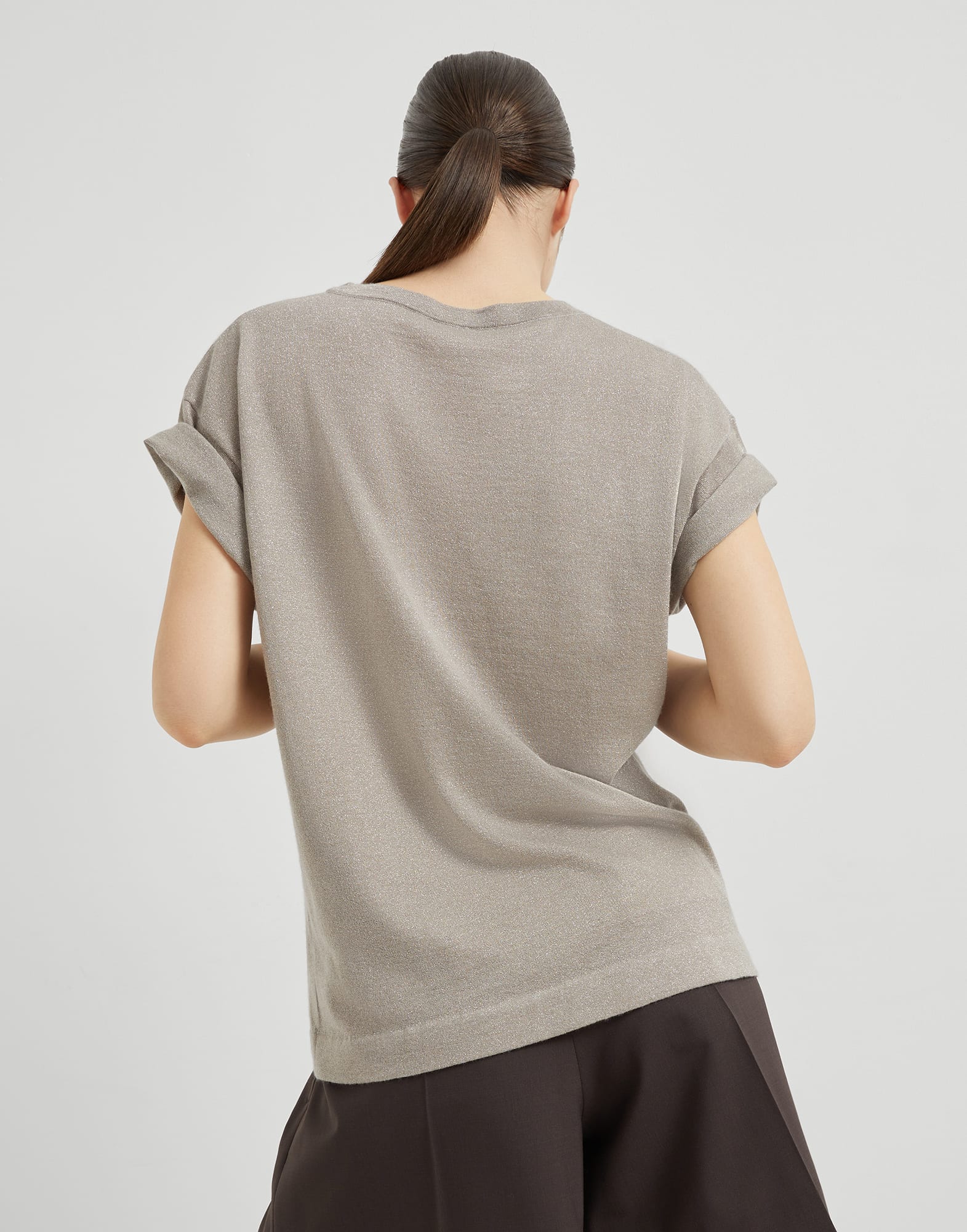 クルーネック - 後ろ - 全画面表示