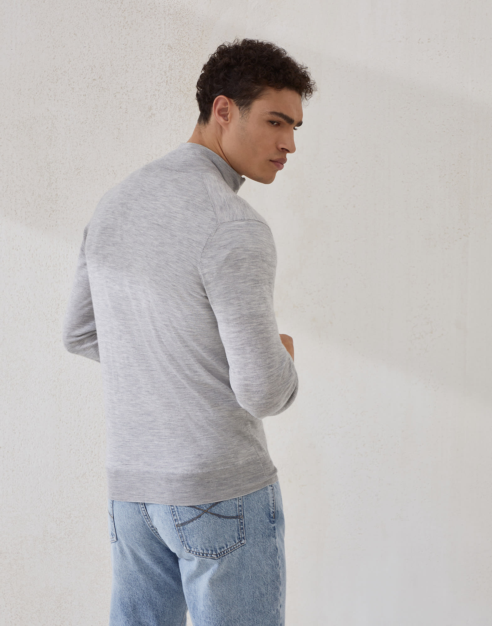 Zip-front Cardigan - Back view - View Full Screen