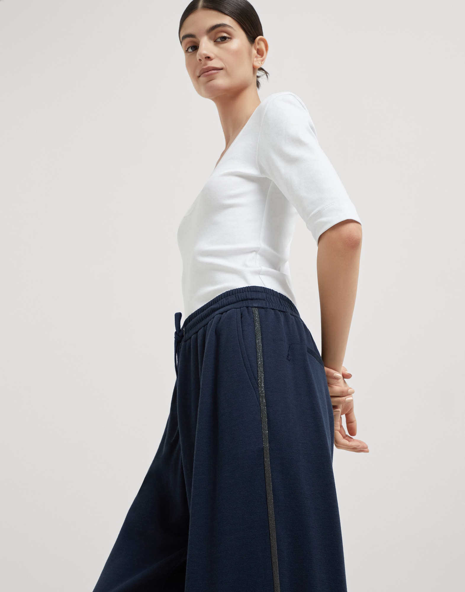 运动裤 - 细节视角 - 正面观看 - 全屏观看