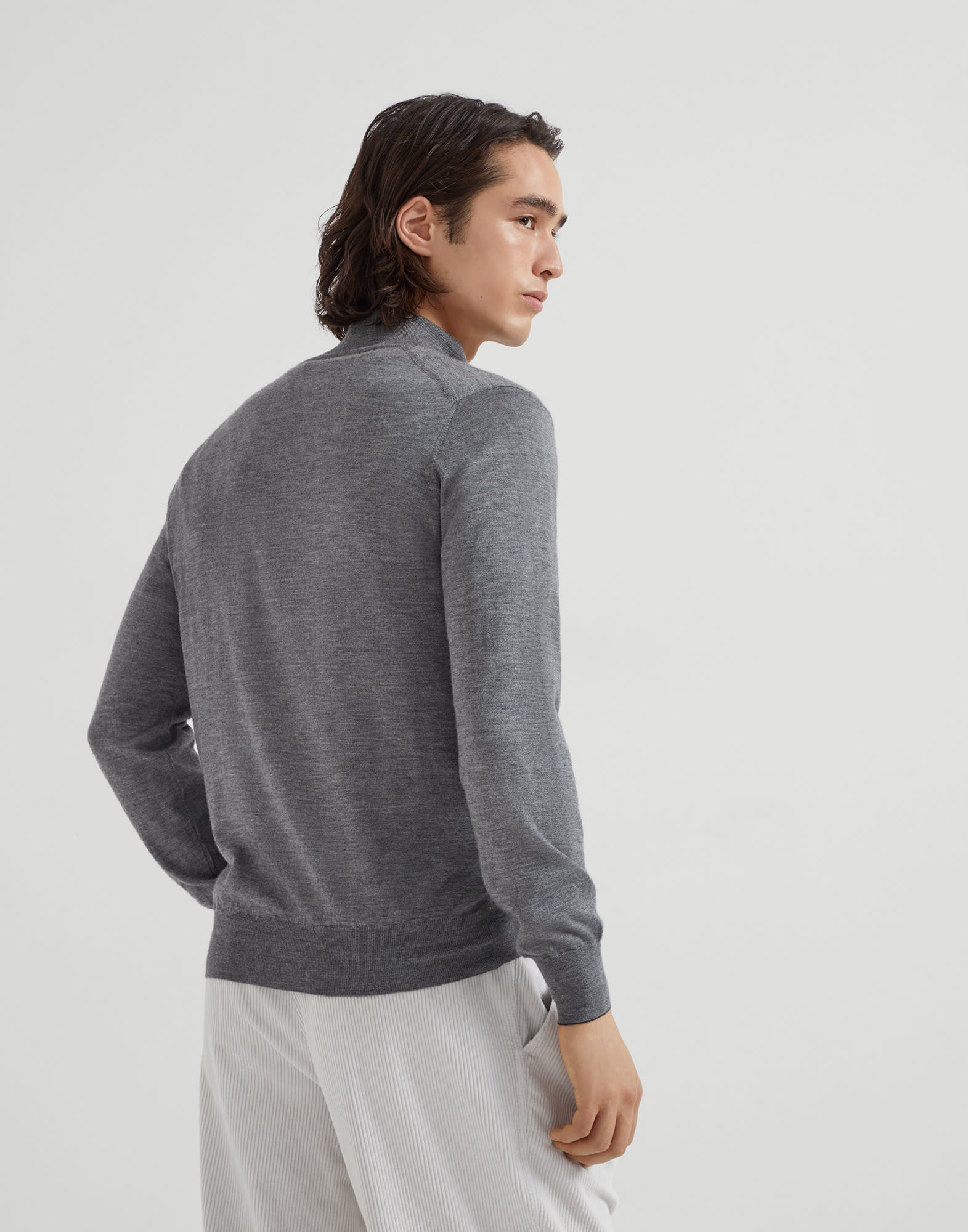 Cardigan Zippé - Vue arrière - Afficher en plein écran