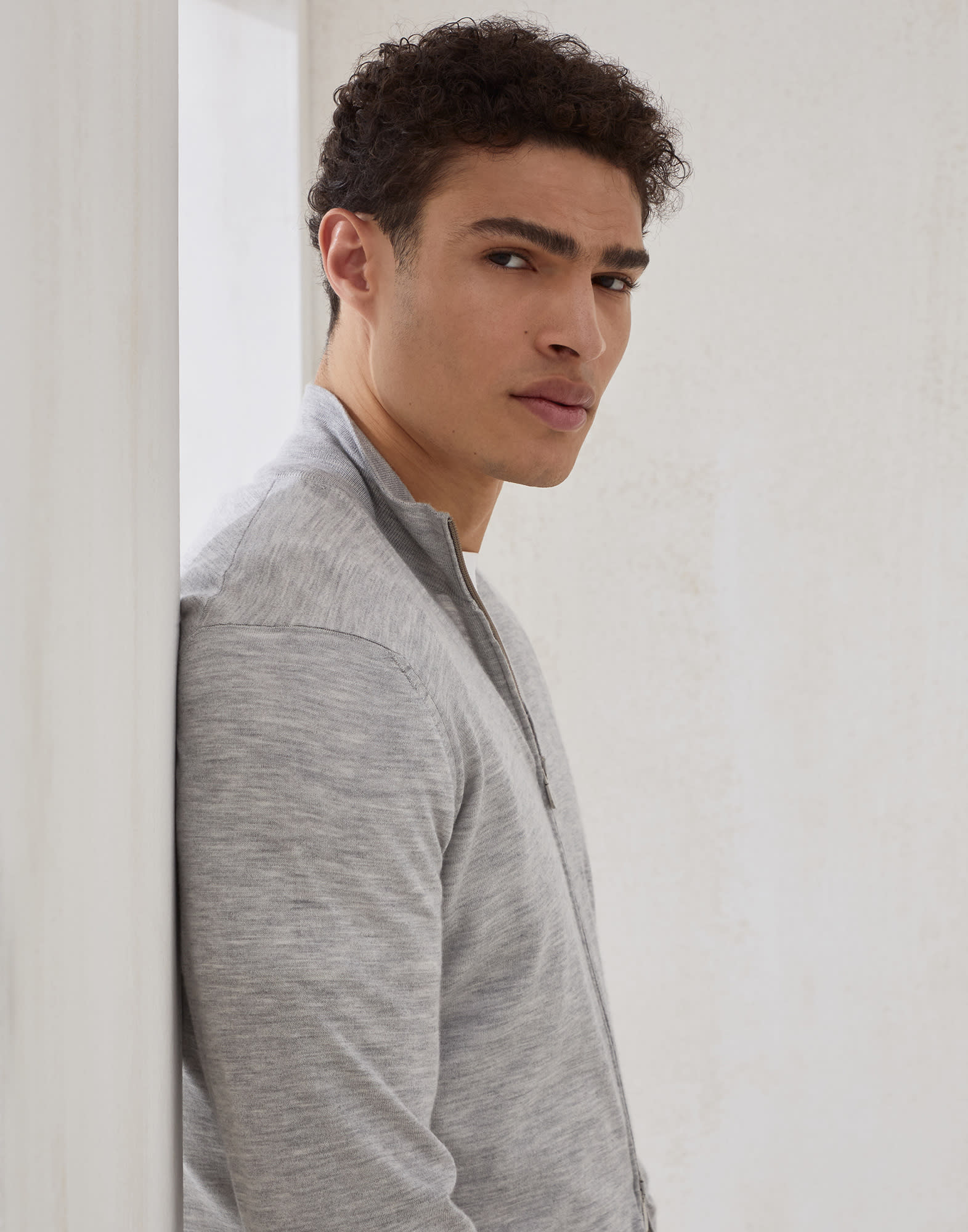 Zip-front Cardigan - Detail view - View Full Screen