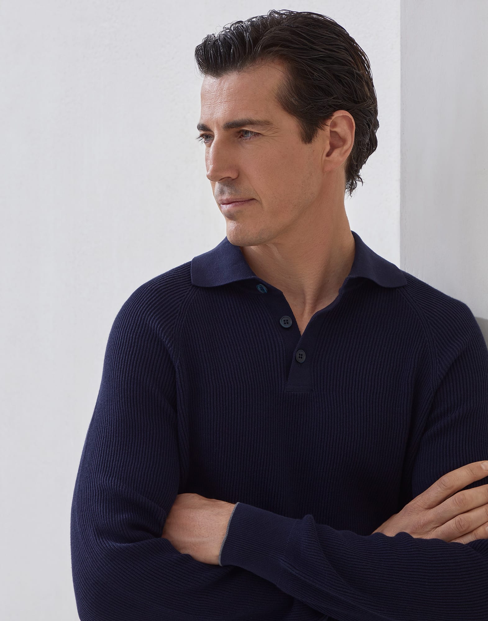 Polo-Style Sweater - Detail view - View Full Screen