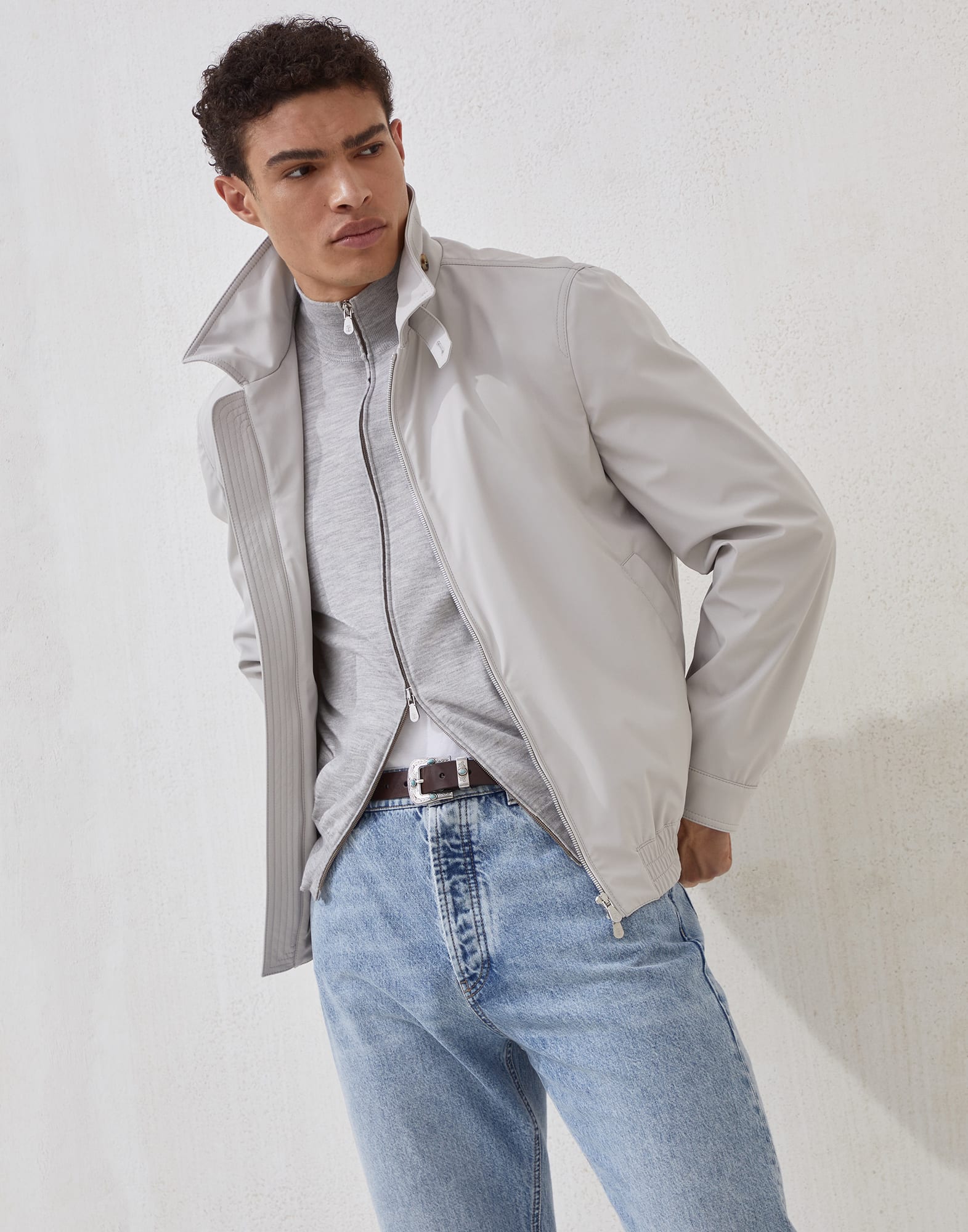 Zip-front Cardigan - Editorial view - View Full Screen