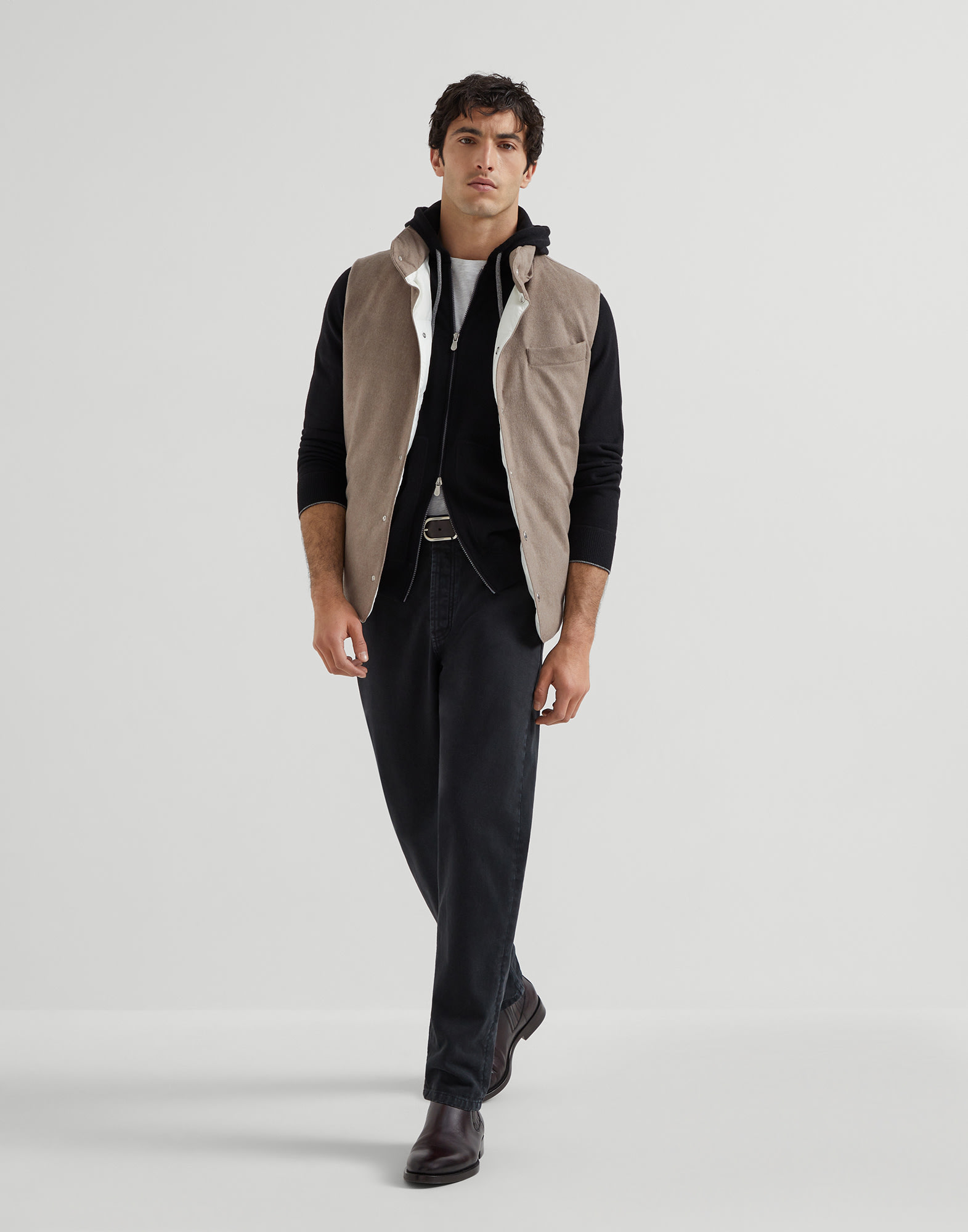 Zip-front Cardigan - Full look - View Full Screen