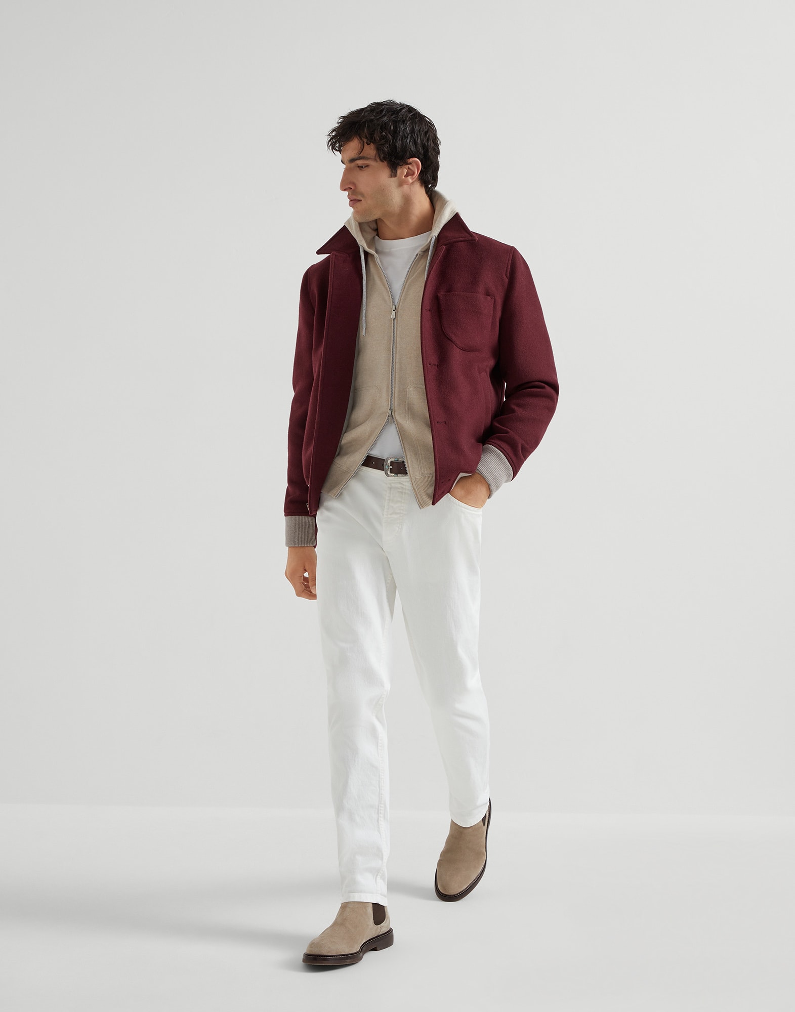 Zip-front Cardigan - Full look - View Full Screen