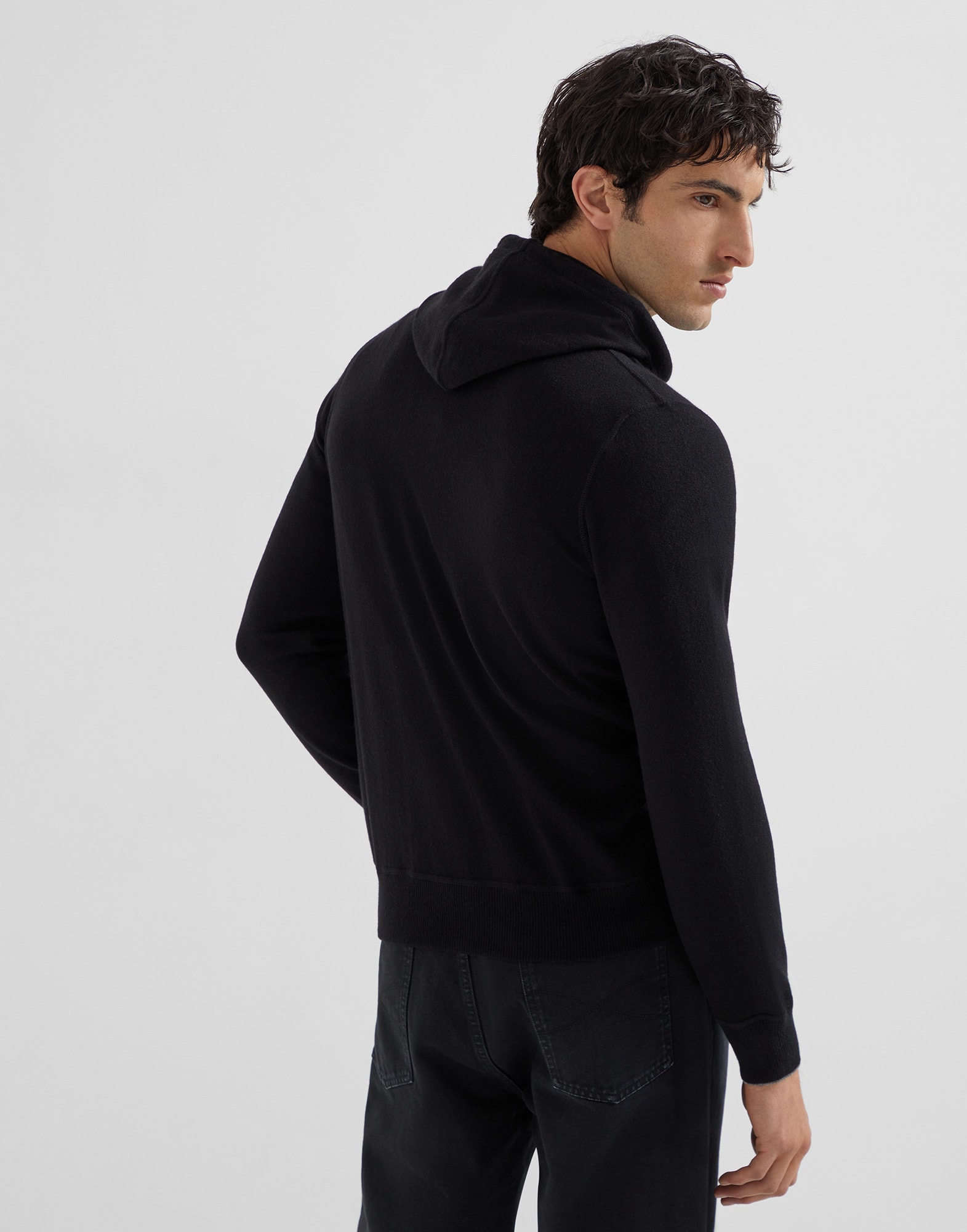 Zip-front Cardigan - Back view - View Full Screen